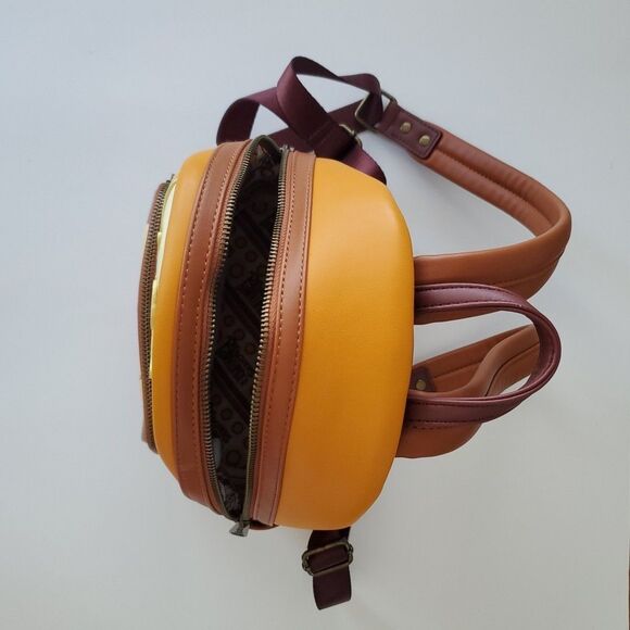 Loungefly Disney Rescuers Down Under Canyon Brown Zip Around Mini Backpack - Picture 8 of 13